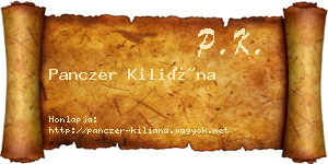 Panczer Kiliána névjegykártya